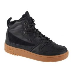 Buty Fila FXVentuno Mid M FFM0155-80010 czarne. Czarne buty sportowe na co dzień męskie z gumy, bez zapięcia. Za 451.71 zł.