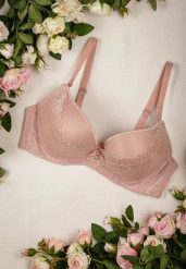 Różowy Koronkowy Biustonosz Push Up w Kropki Frees. Czerwone biustonosze Born2be, bez wzorów, z koronki. Za 34.99 zł.