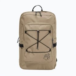 Plecak miejski Jack Wolfskin Berkley 24. Brązowe plecaki damskie Jack Wolfskin, bez wzorów, z materiału. Za 397.45 zł.