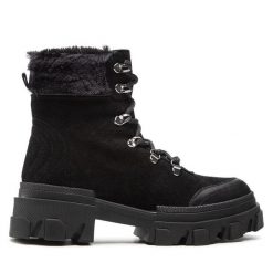 Botki Rage Age. Czarne botki damskie Rage Age, bez obcasa, na płaskiej podeszwie, bez zapięcia. Za 509.99 zł.