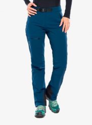 Spodnie softshell damskie Vaude Badile Pants II. Niebieskie spodnie materiałowe damskie Vaude, bez wzorów, z poliamidu. Za 514.99 zł.