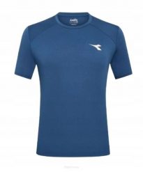 Koszulka tenisowa Diadora SS T-shirt Tennis niebieska XXL. Niebieskie t-shirty męskie Diadora, s, bez wzorów, z materiału, bez kołnierzyka. Za 118.99 zł.