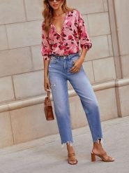 Milan Kiss Bluzka w kolorze różowym rozmiar: S. Różowe bluzki damskie Milan Kiss, s, bez wzorów, bez kołnierzyka, bez ramiączek. Za 180.91 zł.