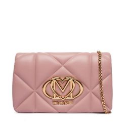 Torebka LOVE MOSCHINO. Czerwone torebki wieczorowe Love Moschino, bez wzorów, wizytowe, bez kołnierzyka, bez ramiączek. Za 789.99 zł.