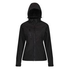 Softshell Z Kapturem Damski Venturer. Czarne kurtki softshell damskie Regatta, l, bez wzorów, z softshellu, z kapturem. Za 171.99 zł.