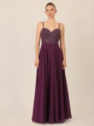 APART Sukienka w kolorze fioletowym rozmiar: 38. Różowe sukienki damskie Apart, bez wzorów, bez kołnierzyka, bez ramiączek, maxi. Za 357.63 zł.