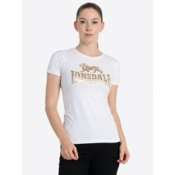 Koszulka damska Lonsdale Bantry. Białe t-shirty damskie Lonsdale, bez wzorów, bez kołnierzyka. Za 152.50 zł.