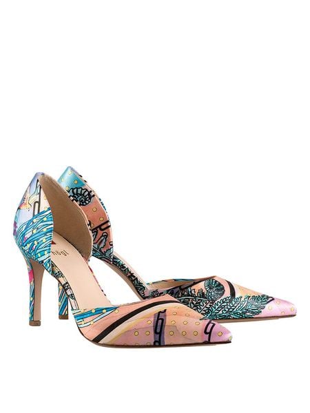 Högl Czółenka "Rania" ze wzorem rozmiar: 40. Czółenka damskie HÖGL, bez wzorów, bez obcasa, na szpilce. Za 395.00 zł.