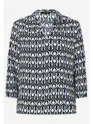 More & More Bluzka w kolorze błękitno-granatowo-białym rozmiar: 44. Białe bluzki damskie MORE & MORE, s, bez wzorów, z wiskozy, klasyczne, bez kołnierzyka, bez ramiączek. Za 69.99 zł.