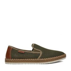 Półbuty Rieker. Zielone półbuty męskie Rieker, bez zapięcia. Za 319.99 zł.