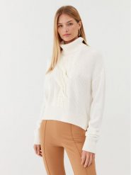 Liu Jo Golf MF3004 MA51I Écru Regular Fit. Golfy damskie Liu Jo, xl, bez wzorów, z wełny, bez ramiączek. Za 1,339.00 zł.