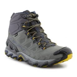 Buty La Sportiva Ultra Raptor Ii Leather Gtx Clay 34J909629 szare. Szare buty trekkingowe męskie z gore-texu, bez zapięcia, trekkingowe, gore-tex. Za 1,324.15 zł.