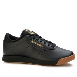 Buty damskie sneakersy sportowe Reebok SS-PRINCESS. Czarne buty sportowe na co dzień damskie Reebok, bez wzorów, z gumy, trekkingowe. Za 189.00 zł.