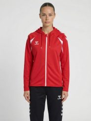 Damska bluza dresowa z kapturem Hummel Core 2.0. Białe bluzy sportowe damskie HUMMEL, xs, bez wzorów, z dresówki, bez ramiączek, z kapturem. Za 266.00 zł.