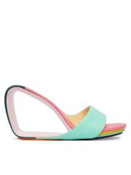 United Nude Klapki Mobius Hi 1000197816 Zielony. Zielone klapki damskie United Nude, bez wzorów, ze skóry, bez obcasa. Za 1,259.00 zł.