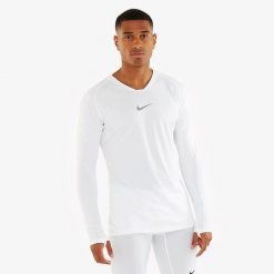 Koszulka Termoaktywna męska Nike Dry Park First Layer. Białe bielizna termoaktywna męska Nike, m, bez wzorów. Za 109.99 zł.