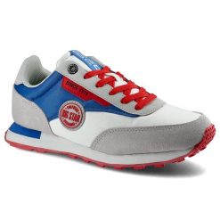 Białe Sneakersy Big Star Damskie Modne Półbuty. Białe półbuty damskie Big Star, bez wzorów, ze skóry ekologicznej, retro, bez obcasa. Za 169.00 zł.