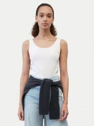 Marc O'Polo Top B01 2001 50001 Biały Regular Fit. Białe topy damskie Marc O´Polo, xl, bez wzorów, z bawełny, bez kołnierzyka. Za 139.99 zł.