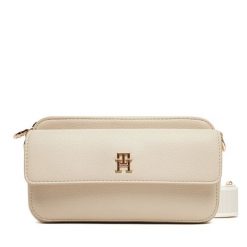 Torebka Tommy Hilfiger. Brązowe listonoszki damskie Tommy Hilfiger, bez wzorów, bez dodatków. Za 339.99 zł.