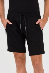 ARMANI EXCHANGE Czarne shorty Bermudy. Czarne szorty męskie Armani Exchange, bez wzorów. W wyprzedaży za 295.99 zł.