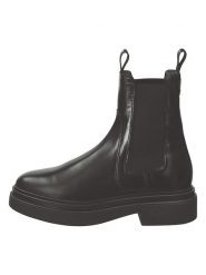 GANT Footwear Skórzane sztyblety "Zandrin" w kolorze czarnym rozmiar: 41. Czarne botki damskie GANT Footwear, ze skóry, sportowe, bez obcasa, bez zapięcia. Za 483.17 zł.