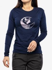 Bluza damska Sensor Merino Active PT. Niebieskie bluzy z kapturem damskie Sensor, s, z materiału. Za 351.99 zł.