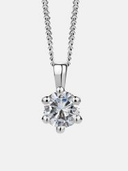 Revoni Złoty naszyjnik z diamentową zawieszką - dł. 45 cm rozmiar: onesize. Szare naszyjniki damskie Revoni, złote. Za 3,272.63 zł.