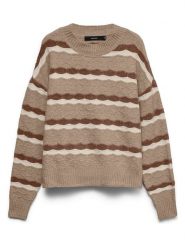 Vero Moda Sweter w kolorze beżowym rozmiar: S. Brązowe swetry klasyczne damskie Vero Moda, s, bez kołnierzyka. Za 149.95 zł.