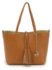 Mia Tomazzi Skórzany shopper bag "Zanardelli" w kolorze jasnobrązowym - 45 x 30 x 12 cm rozmiar: onesize. Brązowe shopper bag damskie Mia Tomazzi, bez wzorów, z materiału, na ramię, bez dodatków. Za 260.99 zł.