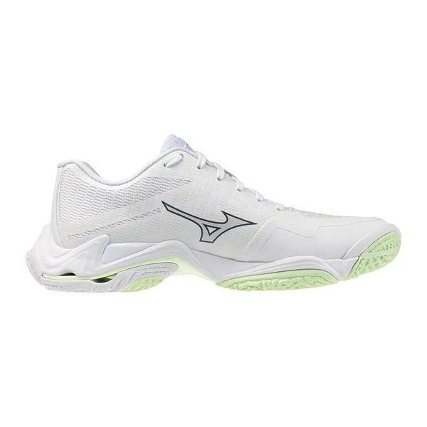 Damskie buty halowe Mizuno Wave Lightning Elite. Białe buty sportowe na co dzień damskie Mizuno, bez wzorów, na fitness i siłownię, mizuno wave. Za 677.00 zł.