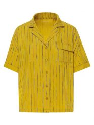 Naturana Koszula w kolorze żółtym rozmiar: L. Żółte koszule damskie Naturana, l, bez wzorów, bez kołnierzyka, bez ramiączek. Za 86.99 zł.