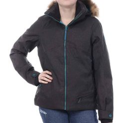 Kurtka narciarska damska Eider zimowa. Szare kurtki damskie Eider, xs, bez wzorów, bez kaptura, narciarskie. Za 340.00 zł.