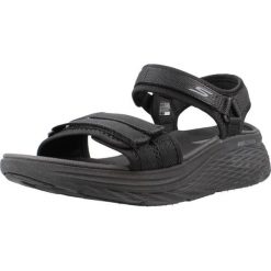 Sandały SKECHERS MAX CUSHIONING ELITE 2.0 Czarny. Czarne sandały damskie Skechers, bez wzorów, z tkaniny, bez obcasa. Za 248.99 zł.