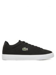 Lacoste Tenisówki 7-49CFA0004 Czarny. Czarne trampki i tenisówki damskie Lacoste, bez wzorów, z materiału. Za 249.99 zł.