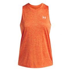 Damski tank top Under Armour Tech Twist. Brązowe topy damskie Under Armour, xl, bez wzorów, z materiału, bez ramiączek. Za 125.00 zł.