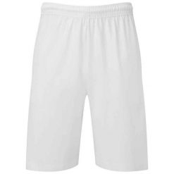 Spodenki Jersey Dla Dorosłych Unisex. Szare szorty damskie Fruit of the Loom, bez wzorów, z jersey, sportowe. Za 57.99 zł.