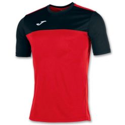 Koszulka do piłki nożnej męska Joma Winner. Niebieskie t-shirty sportowe męskie Joma, l, z materiału, bez ramiączek, do piłki nożnej. Za 60.00 zł.