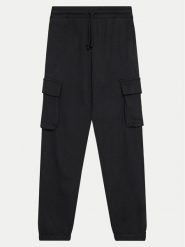 OVS Spodnie materiałowe 2119925 Czarny Regular Fit. Czarne spodnie dziewczęce OVS, z bawełny. Za 59.99 zł.