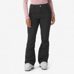 Spodnie narciarskie i snowboardowe damskie Roxy softshell slim. Czarne spodnie materiałowe damskie Roxy, bez wzorów, z dzianiny. Za 849.99 zł.