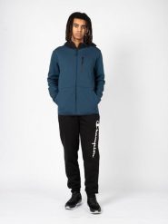 Bluza trekking męska Full Zip. Czarne bluzy z kapturem męskie CHAMPION, m, z bawełny. Za 229.00 zł.