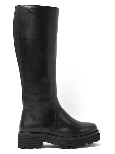 Lazamani Skórzane kozaki w kolorze czarnym rozmiar: 40. Czarne kozaki damskie Lazamani, bez obcasa. Za 339.99 zł.