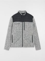 Bluza softshell - szary. Szare bluzy bez kaptura męskie Sinsay, l, bez wzorów, z softshellu, bez kaptura. Za 79.99 zł.