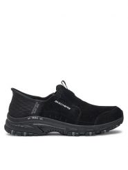 Skechers Sneakersy Slip-ins: Hillcrest - Sunapee 180016 Czarny. Czarne trampki i tenisówki damskie Skechers, bez wzorów, ze skóry. Za 299.99 zł.
