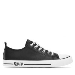 Trampki Big Star Shoes. Czarne trampki i tenisówki męskie BIG STAR SHOES, bez wzorów, bez zapięcia. Za 69.99 zł.