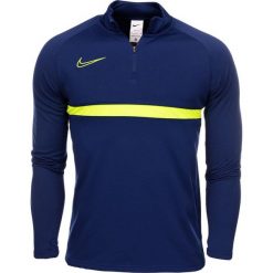 Bluza sportowa męska Nike Dri-Fit Academy 21 Dril Top. Niebieskie bluzy bez kaptura męskie Nike, bez wzorów, sportowe, bez kołnierzyka, bez ramiączek. W wyprzedaży za 129.00 zł.