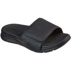 Klapki Skechers GO Consistent 229033BBK, Mężczyźni. Czarne klapki i japonki męskie Skechers, ze skóry ekologicznej. Za 390.00 zł.