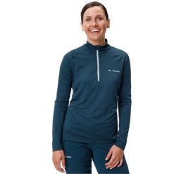 Lekka koszulka damska VAUDE Larice Ii'. Niebieskie bluzki sportowe damskie Vaude, bez wzorów, bez ramiączek. Za 254.35 zł.