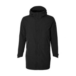 Męska kurtka przeciwdeszczowa Mosse. Czarne kurtki męskie BASIL, m, z aplikacjami, z materiału, rowerowe. Za 488.90 zł.