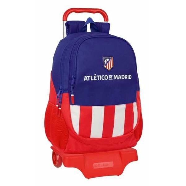 Plecak szkolny Atlético Madrid Poliester 600D. Czerwone plecaki damskie MBRANDS, bez wzorów, z poliesteru, sportowe. Za 333.55 zł.