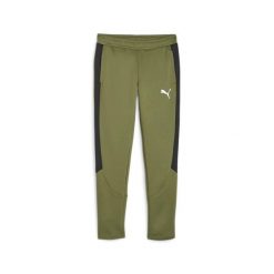 Spodnie Puma Evostripe Dk. Zielone spodnie dresowe męskie Puma, bez wzorów, z dresówki. Za 182.99 zł.